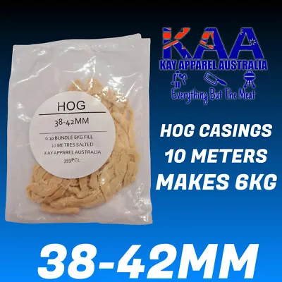 $18 • Buy Sausage Skins Hog Casings Graded 38-42mm 10M Pack Butcher/Chef/Hunter/Salami