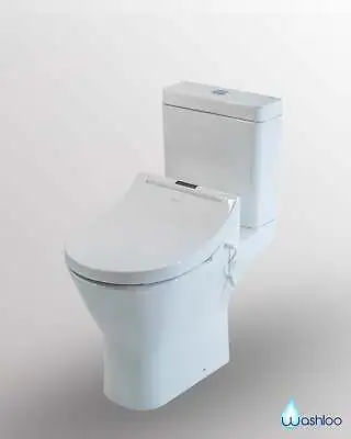 Washloo Ultra DR Smart Toilet Bidet Seat And RAK Resort Maxi Toilet Combo • £1226