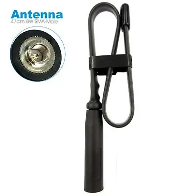 Walkie Talkie Folding Antenna SMA-M Male For ICOM Yaesu VX-3R VX-7R Ham Radio • $17.99