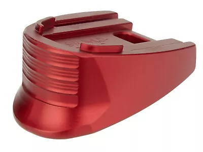 For Smith & Wesson Shield Plus Magazine Plate Finger Extension Aluminum Red • $31.34