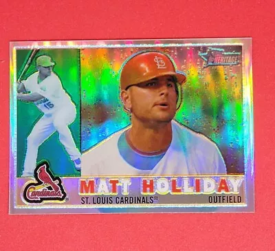 2009 Topps Heritage Chrome Refractor Ser #'d /560 Matt Holliday #CHR164 • $3.99