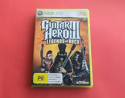 Xbox 360 - Guitar Hero III 3 Legends Of Rock - Complete With Manual • $9