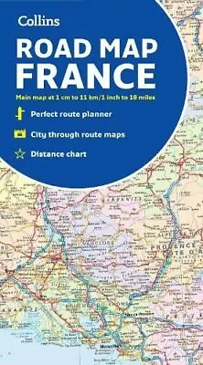 Collins Map Of France By Collins Maps • £6.89