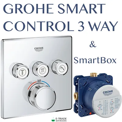£499.90 • Buy GROHE 3-way Thermostat Mixer GROHTHERM Smart Control 29126000