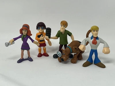 £5 • Buy 5 Scooby-Doo Velma Shaggy Daphne Dog Fred Action Figures Toys Bundle