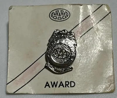 VTG Mini AAA School Safety Patrol Service Badge Metal Crossing Guard Pin • $14.99