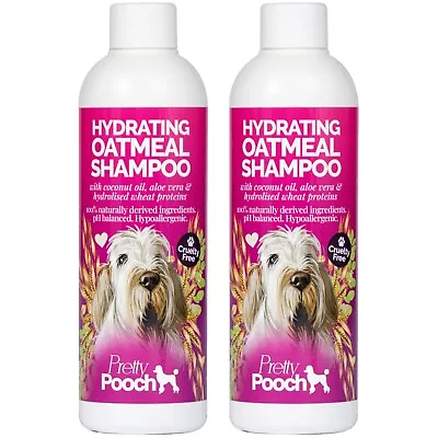 £15.95 • Buy Oatmeal Dog Shampoo Natural Hypoallergenic Dry Itchy Sensitive Skin 2 X 250ml