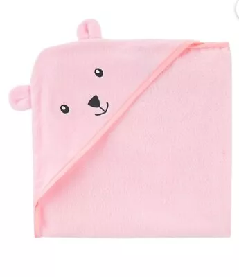 Carters Pink Bear Cub Hooded Towel Bonus Minnie Mouse • $8