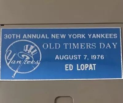 New York Yankees 1976 Gift To ED LOPAT Polaroid Camera NY Yankee Stadium Old Tim • $299.99