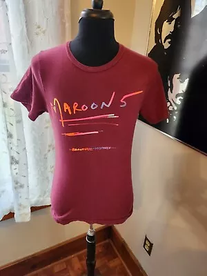 Maroon 5 Beautiful Mistakes Burgundy Men's T-Shirt Size Medium • $10