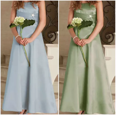 £29.99 • Buy BHS Francesca Satin Teen Bridesmaid Prom Party Dress Age 11 12 Or 15 Years