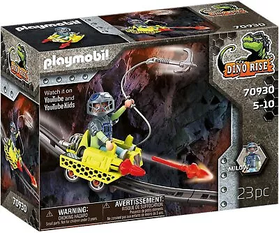 PLAYMOBIL Dino Rise 70930 Mine Cruiser Mine Cart With Firing Cannons Dinosaur  • $24.28