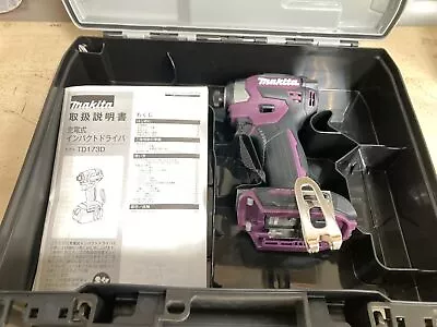 Makita Impact Driver TD173DZAP Purple 18V 1/4  Brushless Tool With Plastic Case • £160.64