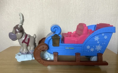 £3.99 • Buy Preloved Fisher Price Little People Disney Frozen Kristoffs Sleigh And Sven Only