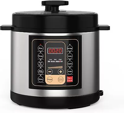 New 6.34Qt Electric Pressure Cooker 9-in-1 Instant Pot Slow Cooker 110V 1000W • $69.99