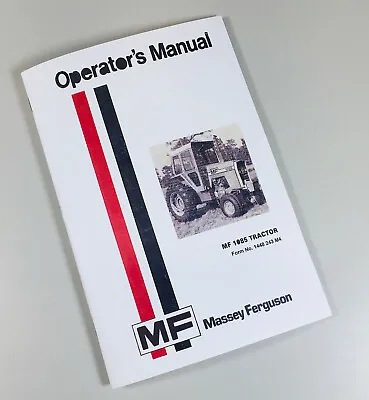 Massey Ferguson 1085 Tractor Owners Operators Manual Maintenance • $14.67