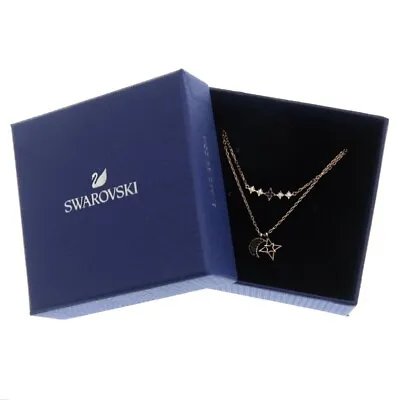 New Gift Box SWAROVSKI 5273290 Crystal Moon & Star Layering Two Necklaces • $106.25