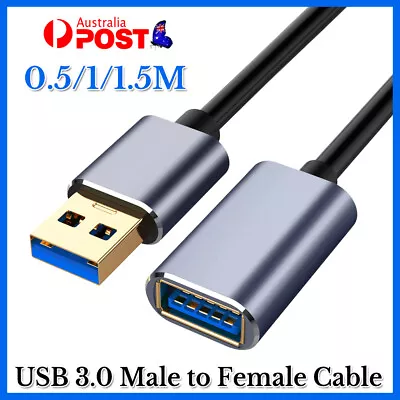 USB 3.0 Speed Extension Cable Male To Female Data Adapter Extention Cord • $6.20