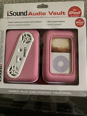 I.Sound Audio Vault Speaker And Case For IPod And MP3 Players Pink DigiPod-371 • $14.99