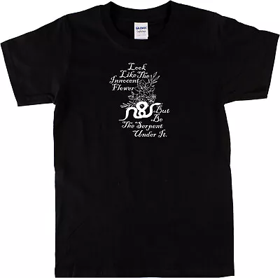 Macbeth Serpent Quote T-Shirt - Shakespeare Literature Various Colours • $24.88