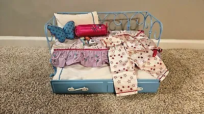  American Girl Trundle Day Bed Bedding And Star PJs • $55