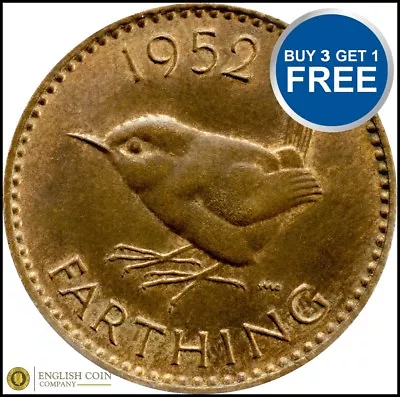 Farthing 1937 To 1956 Elizabeth And George VI Choice Of Date • £1.49