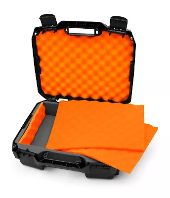 CM Mixer Case For Mackie ProFX10v3 And More In Orange Foam Hard Case Only • $59.99