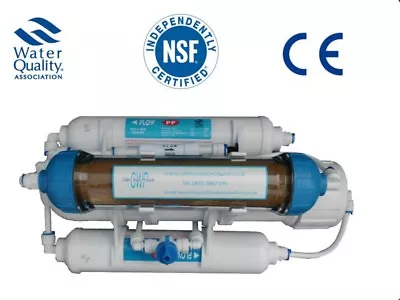 £58.99 • Buy 4 Stage RO & DI Reverse Osmosis Filter Tropical Marine Fish 50 100 150 GPD
