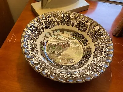 Vintage Olde Country Castle By British Anchor Ironstone Large Bowl • £5.99