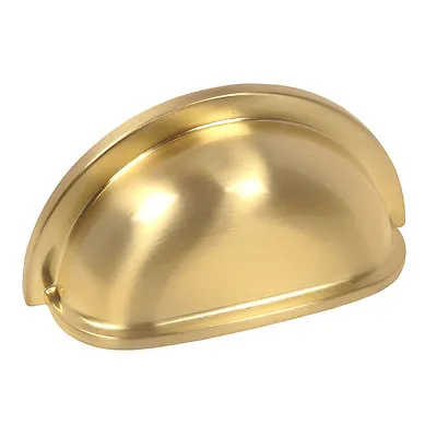 $2.65 • Buy Cosmas Cabinet Hardware Brushed Brass Bin Cup Handle Pulls #4310BB