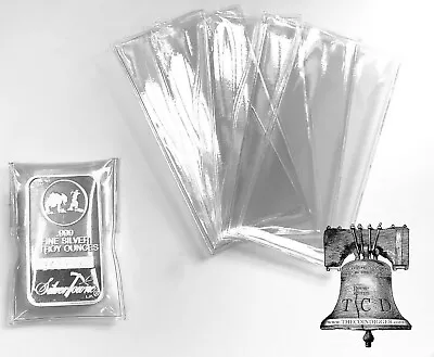 50 Vinyl Flip Sleeve 5oz Silver Copper Bar Ingot Holder Bars Single Pocket Case • $22.90