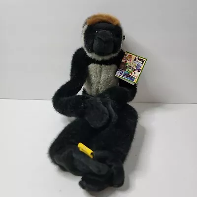 Wild Republic Black And Gray Plush Hanging Monkey 16  NOS With Tags • $9.95