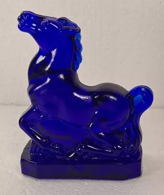 Vintage Cobalt Blue Boyd Art Glass Horse Figirine • $18