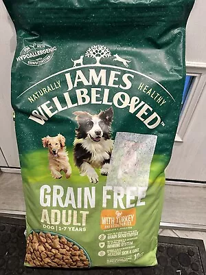 10kg James Wellbeloved Adult Breed Complete Dry Dog Food Turkey & Rice Sensitive • £39.99