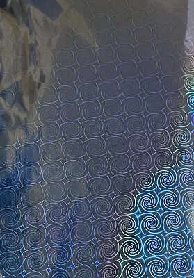 £2.99 • Buy Blue Wrapping Paper Gift Wrap Holographic 10 Sheets Holographic Metallic Ds8