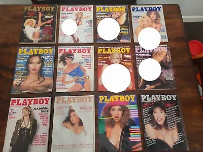 Full Year Lot - 1985 PB Vintage Adult Magazines - Complete Set W/ Centerfolds • $32.99