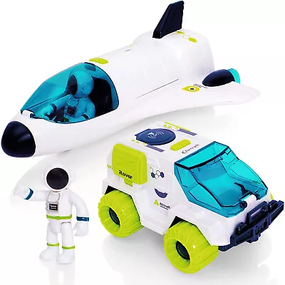 £16.89 • Buy Space Shuttle Toys For Kids Rocket Ship Toy Astronaut Spaceship Space Rover Car