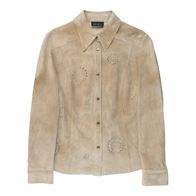 £8.75 • Buy Vintage Luisa Spagnoli Shirt - Medium Beige Suede
