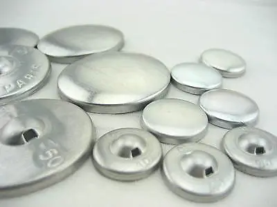 Large Fabric Self Cover Buttons Aluminum Flat Ring Back DIY Fabric Button  • £3.39