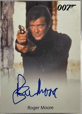 James Bond Archives 2017 Roger Moore (007) Full Bleed Autograph Card • £183.52