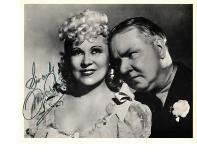 W-MAE WEST Autograph PHOTO With WC Fields -COA • $175