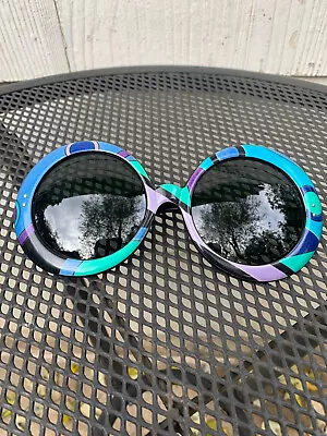 ***Vintage*Over Sized Round * Emilio Pucci** Vivara** Sunglasses** 1960’s*** • $395