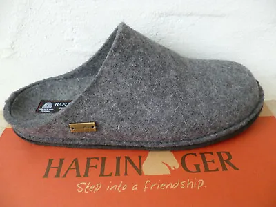Haflinger Men's Slippers House Shoes Mules Grey New • £62.81