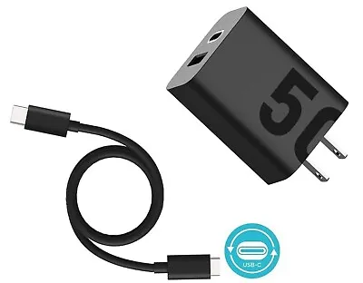OEM Moto TurboPower Share 50W QC 3.0 Fast Rapid Charger Dual Port USB-A USB-C • $38.97