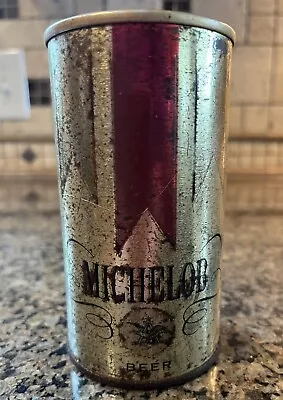 Vintage Michelob 12oz  Top Pull Tab Beer Can Gold Red Black Eagle • $3