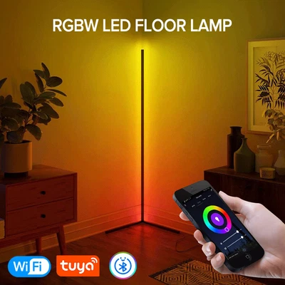 £31.99 • Buy Wifi APP LED Corner Floor Lamp RGB Changing Minimalist Standing Light Remote