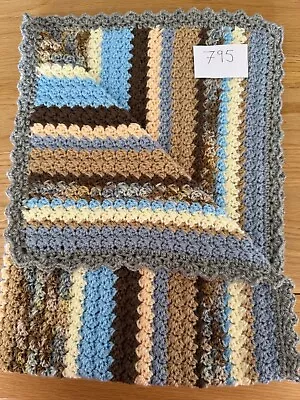 Hand Made Crochet Pram Blanket • £13