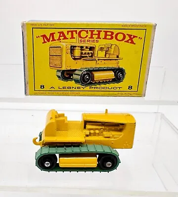 £7.50 • Buy Original Lesney Boxed Matchbox Series No. 8 Caterpillar Tractor