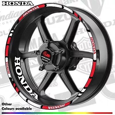 HONDA Motorcycle Wheel Rim Stripes Stickers Full Set Compatible CBR CB Rebel NC • $21.12