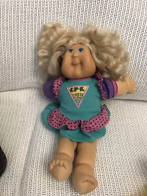 Rare Cabbage Patch Kids Doll Soft Blonde Hair 2004 OAA Play Along 17 Inch Retro • $22